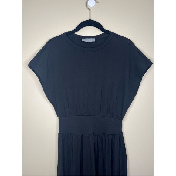 Modern Citizen Prima Jersey Midi Dress in Black - Picture 7 of 9